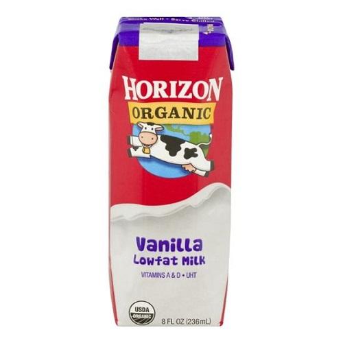 Sữa hữu cơ tách béo vị vani horizon 236ml