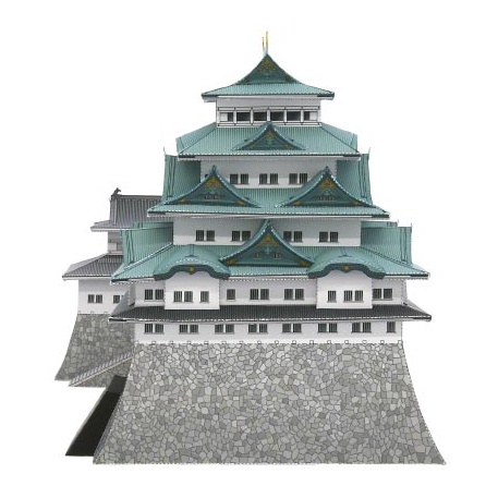 Mô hình giấy 3D kiến trúc Lâu đài Nagoya