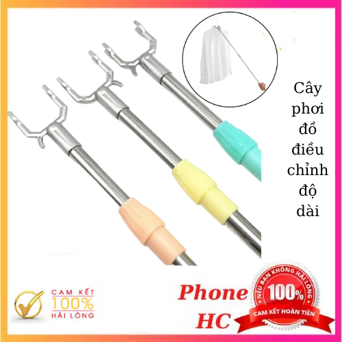 Cây treo quần áo - Gậy lấy đồ - Cây lấy đồ - Cây phơi đồ điều chỉnh độ dài
