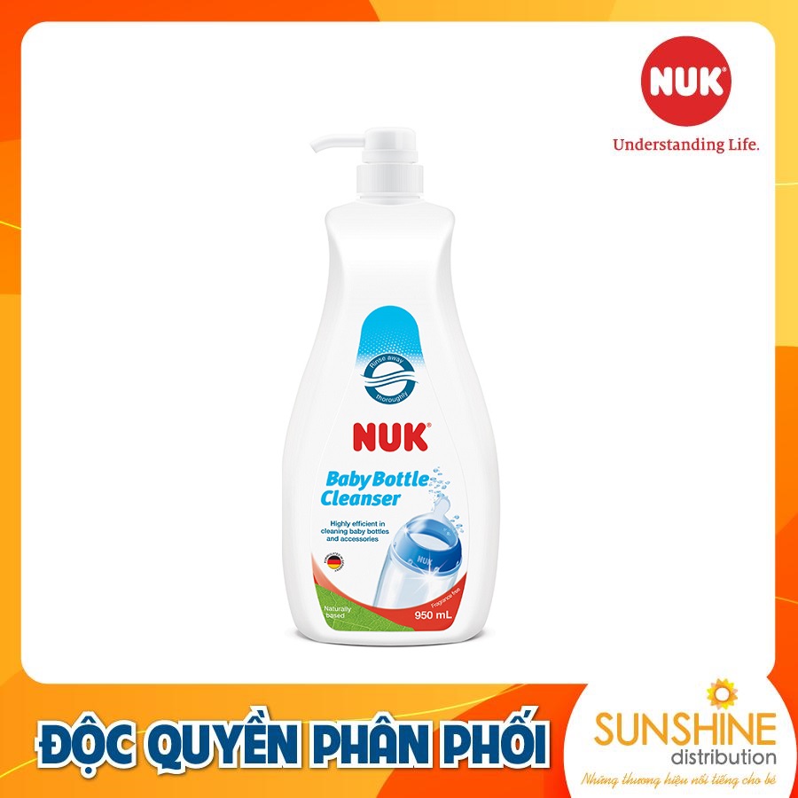 Nước rửa bình sữa nuk chai 950ml