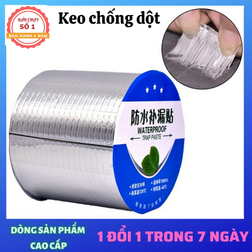  Khổ to  10CMx5M  Băng keo dán siêu dính chống thấm chống dột vải bạt trần nhà mái tôn ống nước bể nước xô chậu phao bơi bể bơi đồ bơm hơi 