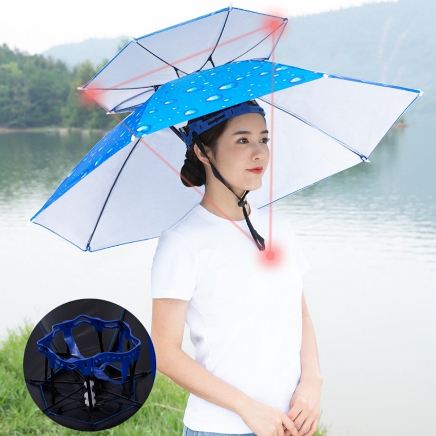 Ô đội đầu đi câu 2 tầng - đội đầu đi câu, đi du lịch, đi chơi,... - sumoti fishing