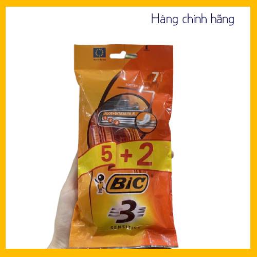 Combo 14 cây dao cạo râu bic lưỡi 3 êm ái