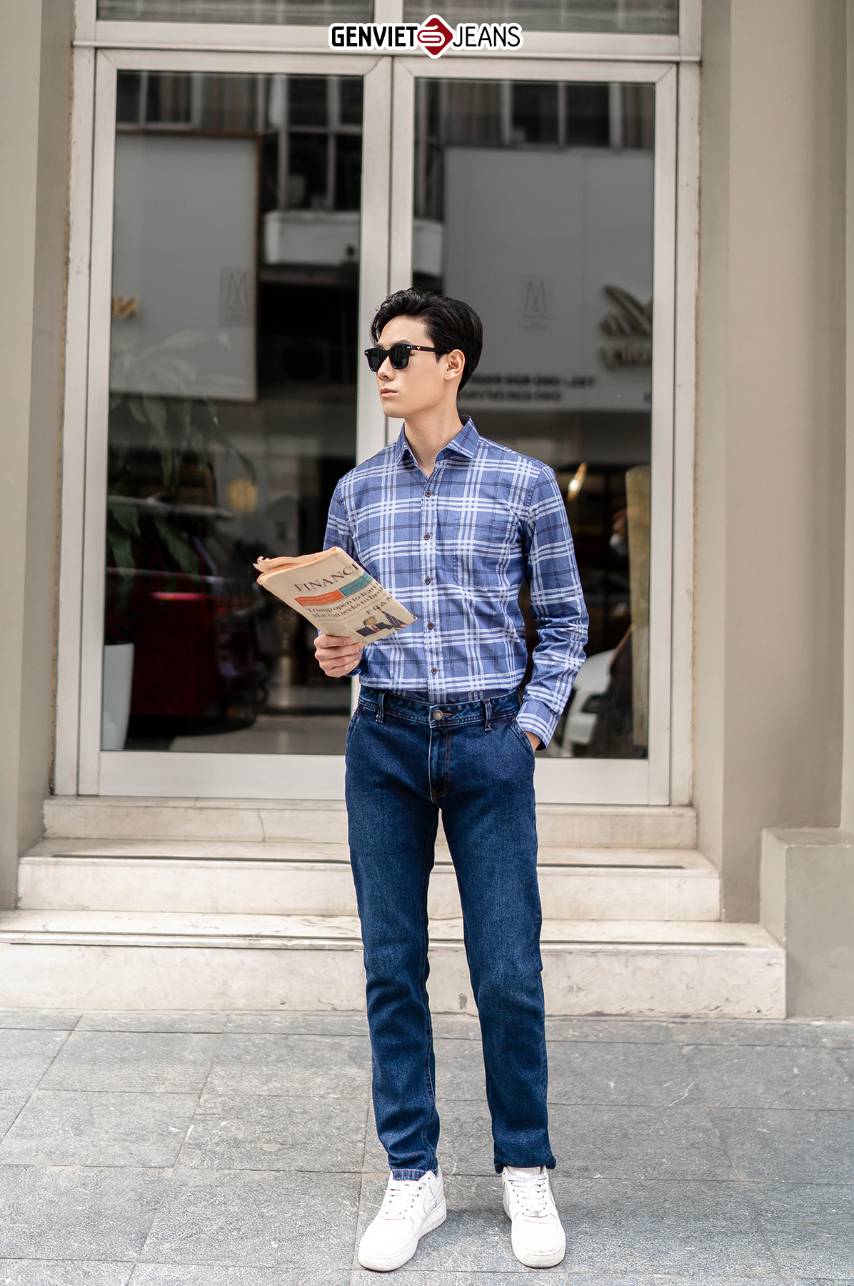 Quần dài jeans nam d1103j2124 genviet jeans