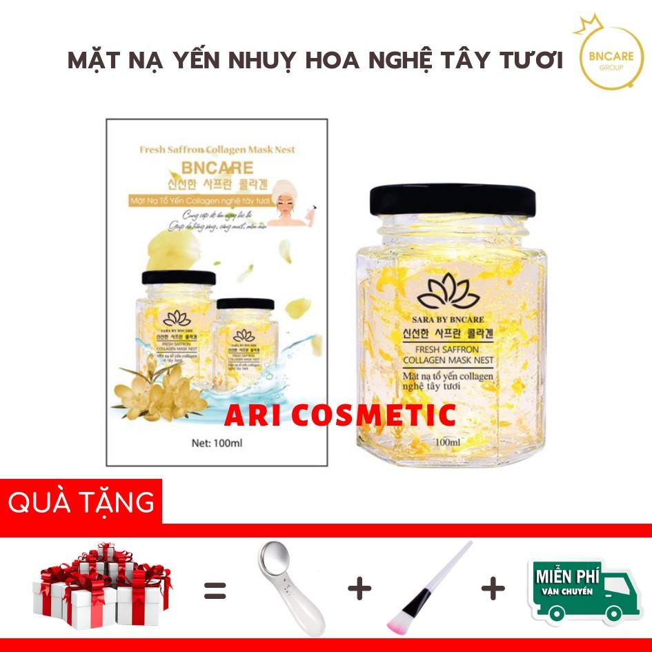 Mặt Nạ Yến Nhụy Hoa Nghệ Tây Tươi Hàn Quốc - Dành Cho Da Dầu, Da Nhạy Cảm, Da Yếu, Da Mụn