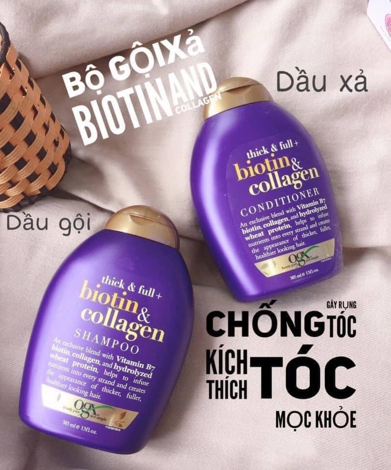 Bộ dầu gội xã biotin mỹ