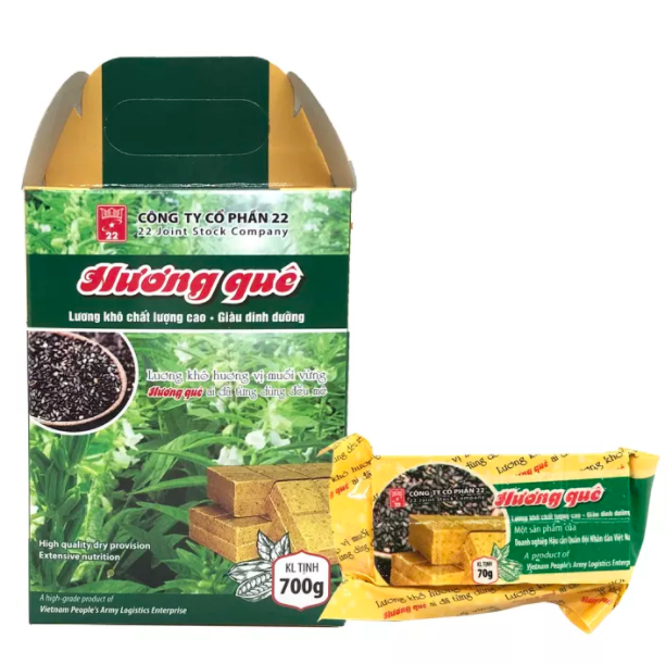 [HCM]Lương Khô Hương Quê - Vị Muối Vừng - Công ty 22 - 700g/hộp