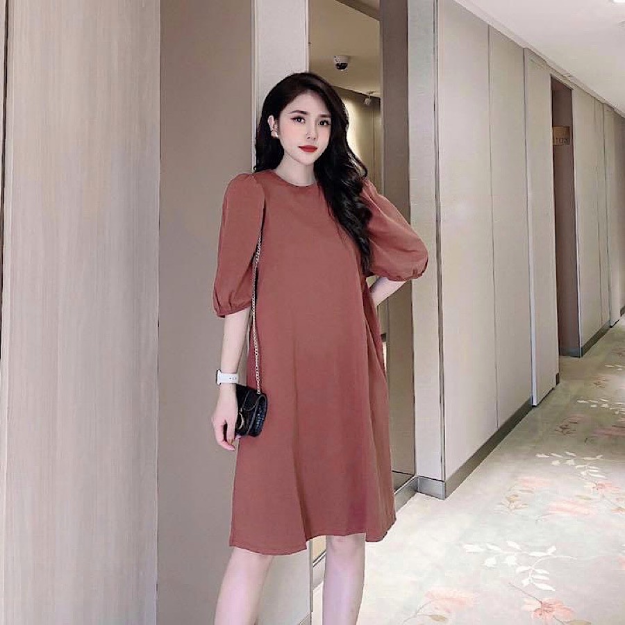 [Hoàn tiền 20%] [Yến Trần] Đầm - Váy Suông Tay Lỡ Chất Đũi Trơn Hàng Đẹp