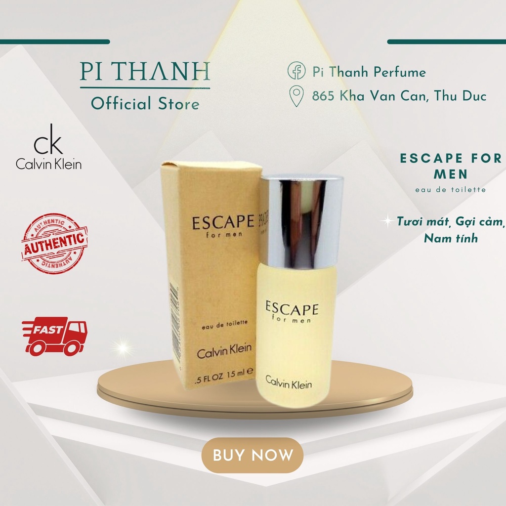 Nước hoa escape for men calvin klein tươi mát, gợi cảm, nam tính