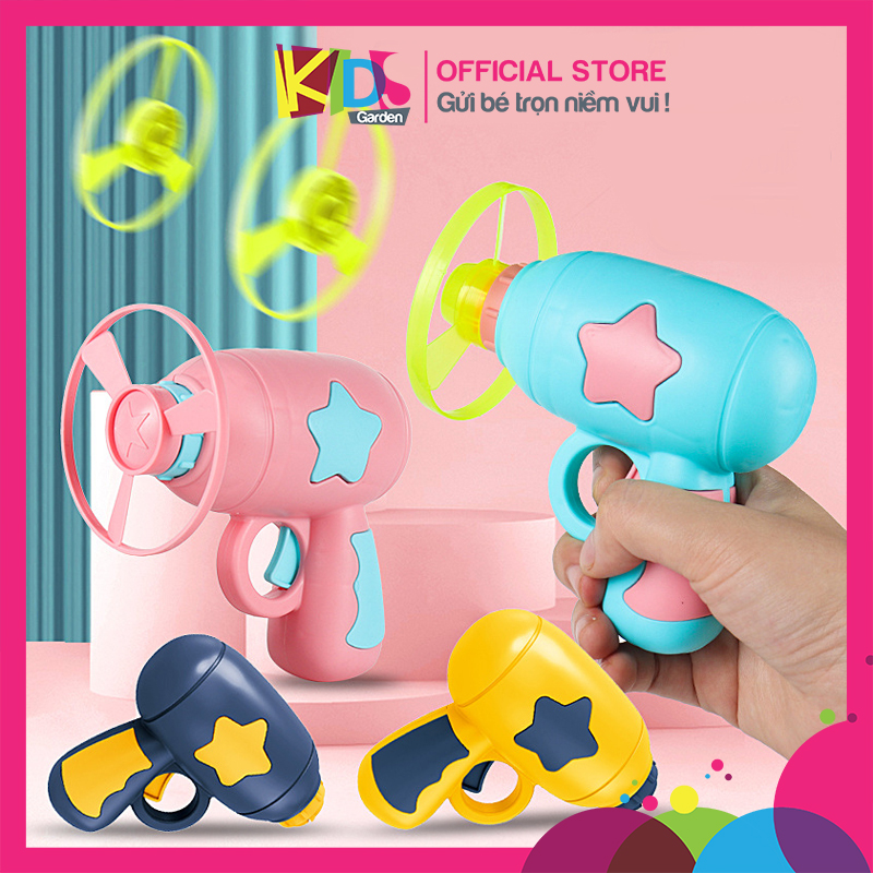 Đồ chơi chong chóng bay cho bé với nhiều phụ kiện và con quay spiner phát sáng DCVD06 KIDS GARDEN
