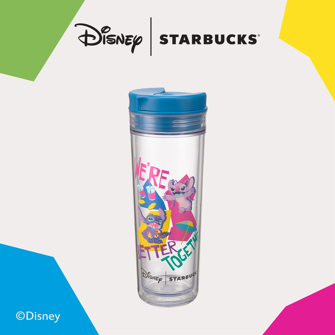 Bình nước starbucks 16oz disney stitch n angl