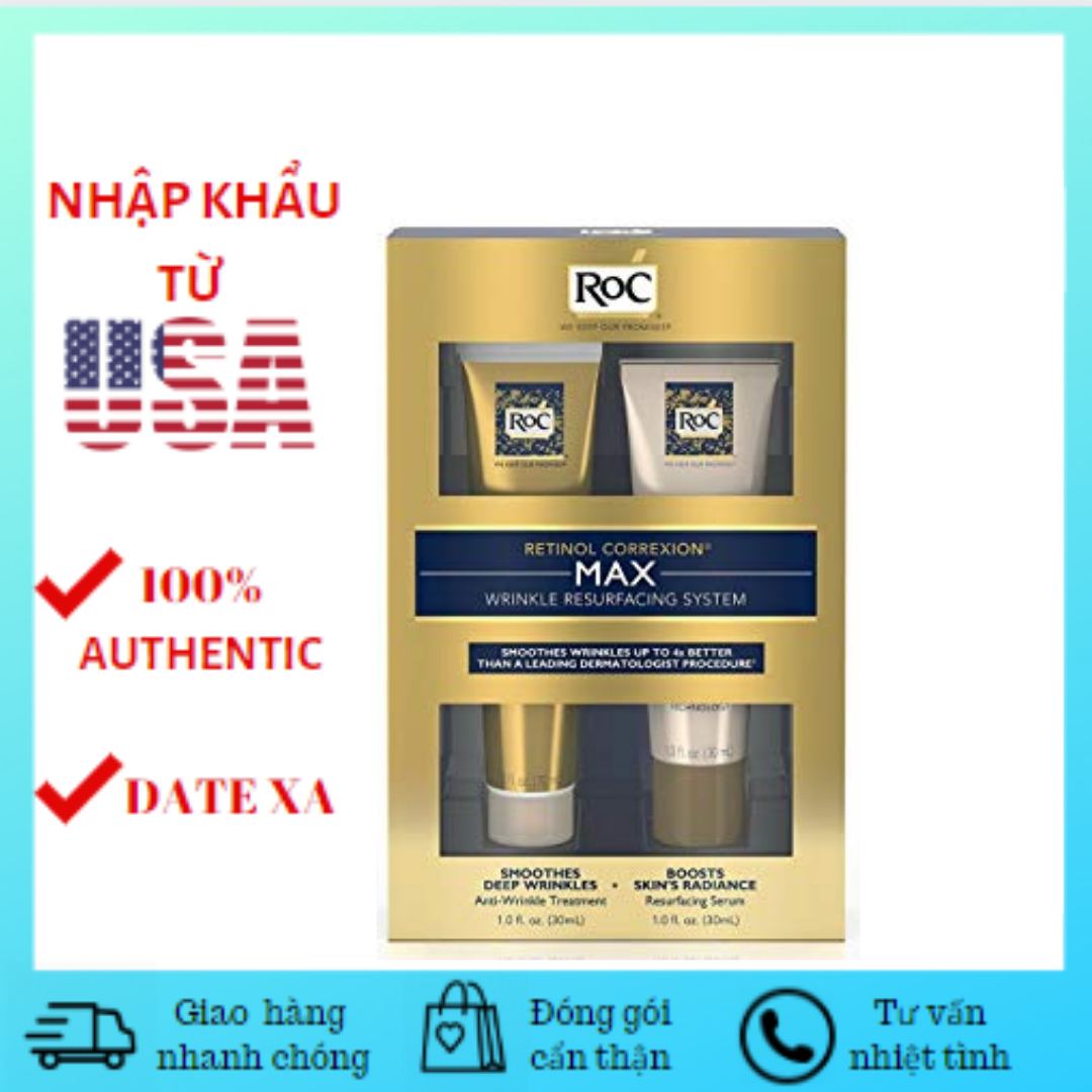 Kem Dưỡng & Serum Chống Lão Hóa - RoC Retinol Correxion MAX Wrinkle Resurfacing System