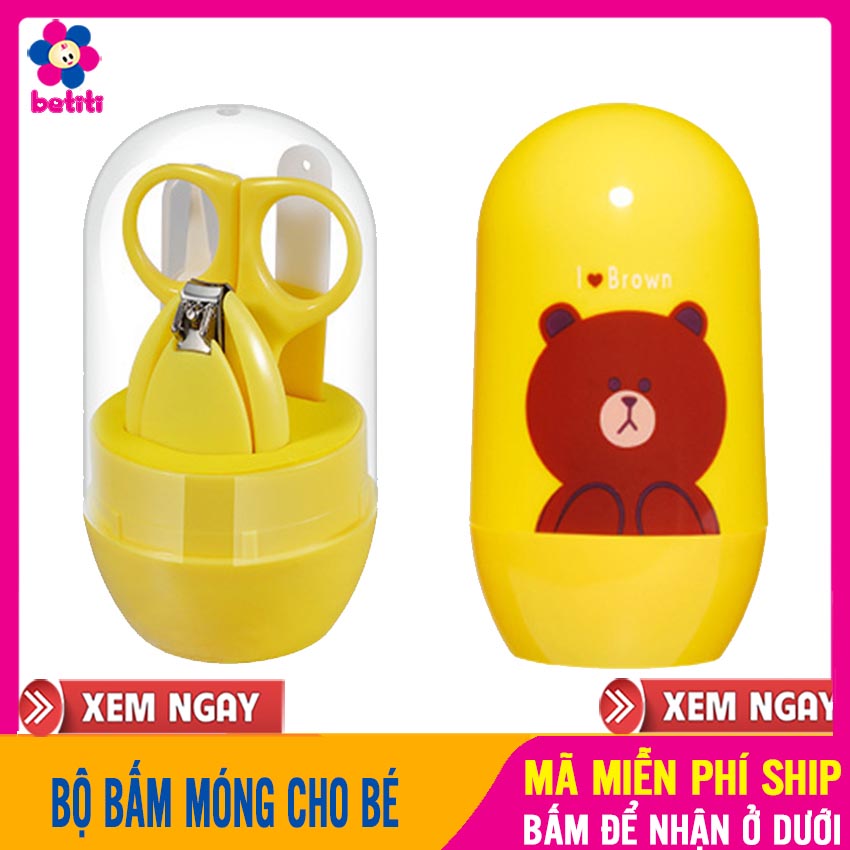 Bộ Cắt Móng Tay Cho Bé (ĐỦ 4 MÓN) Bấm Móng, Kéo Cắt, Nhíp Mũi, Dũa Móng, Sắc Bén,Tiện Lợi - Bộ Bấm Móng Tay Cho Trẻ Sơ Sinh, Bộ Dụng Cụ Cắt Móng Tay, Đồ Cắt Móng Tay Móng Chân, Kéo Cắt Móng Tay - Bo Cat Mong Tay Cho Be