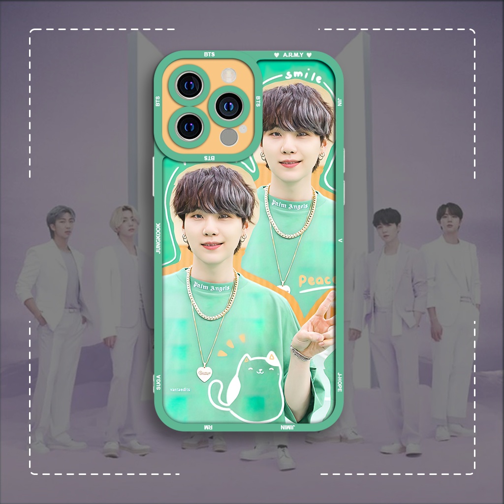 Ốp lưng iphone cạnh vuông JM CASE  idol KPOP BTS Suga fans ARMY Borahae 6/6pl/6s/6spl/7/7pl/8/8pl/x/xs/11/12/13/pro/max