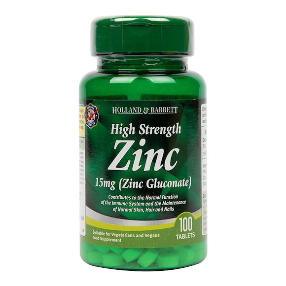 Viên uống bổ sung kẽm Zinc 15mg Holland & Barrett lọ 100 viên