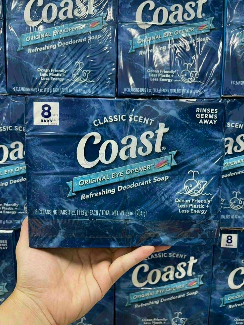 Xà bông cục coast hàng mỹ chính hãng 1 lốc 8 cục - giftlife