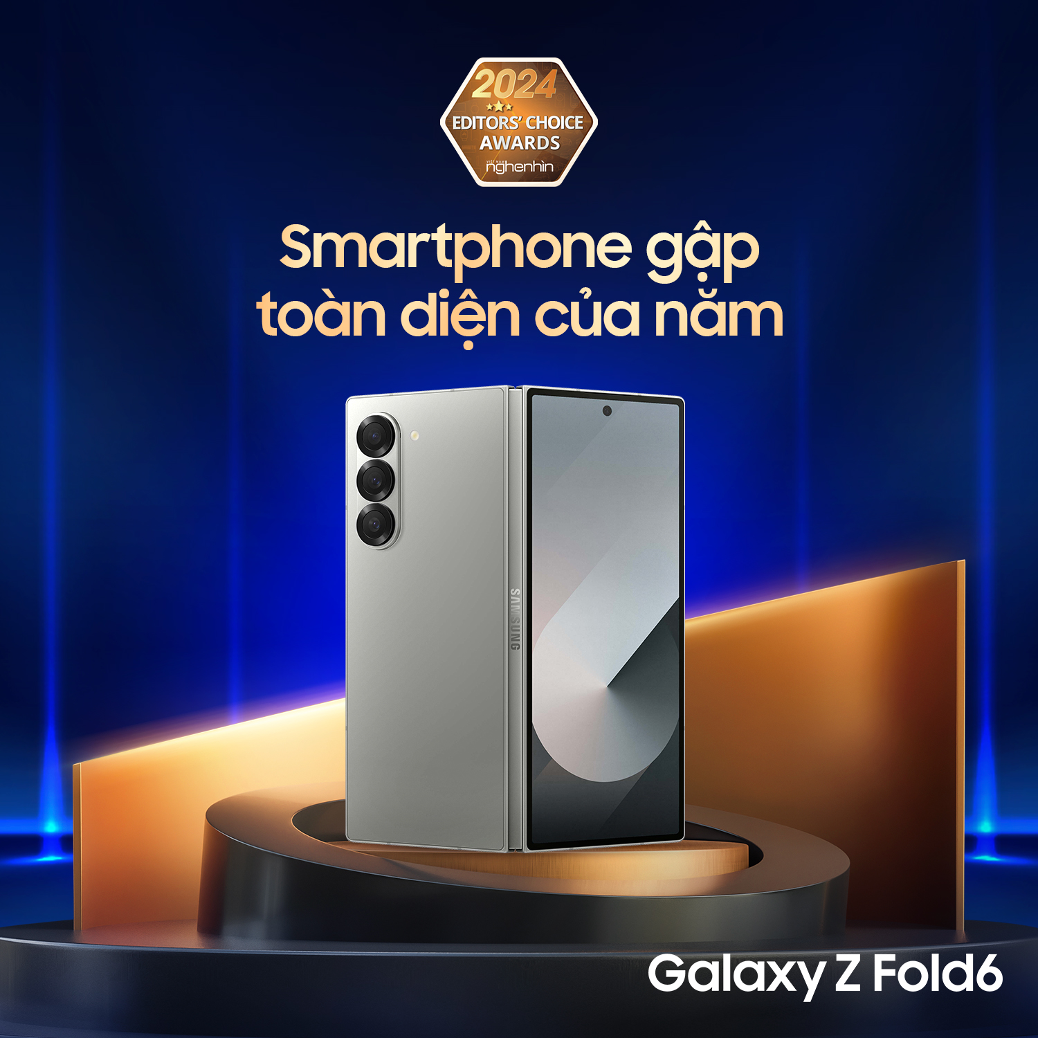 Điện thoại Samsung Galaxy Z Fold6, điện thoại AI, màn hình cực đại 7.6", mỏng nhẹ