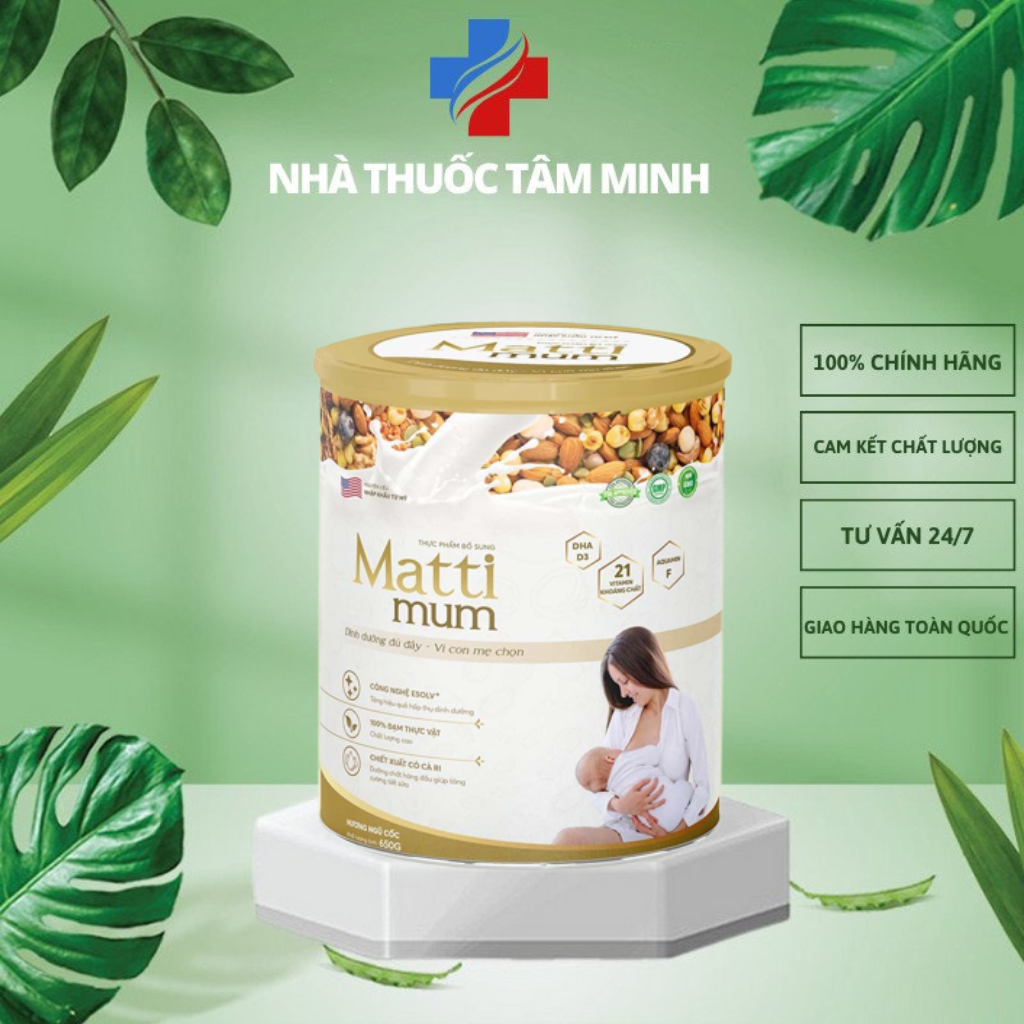 Sữa hạt lợi sữa matti mum 650g chính hãng