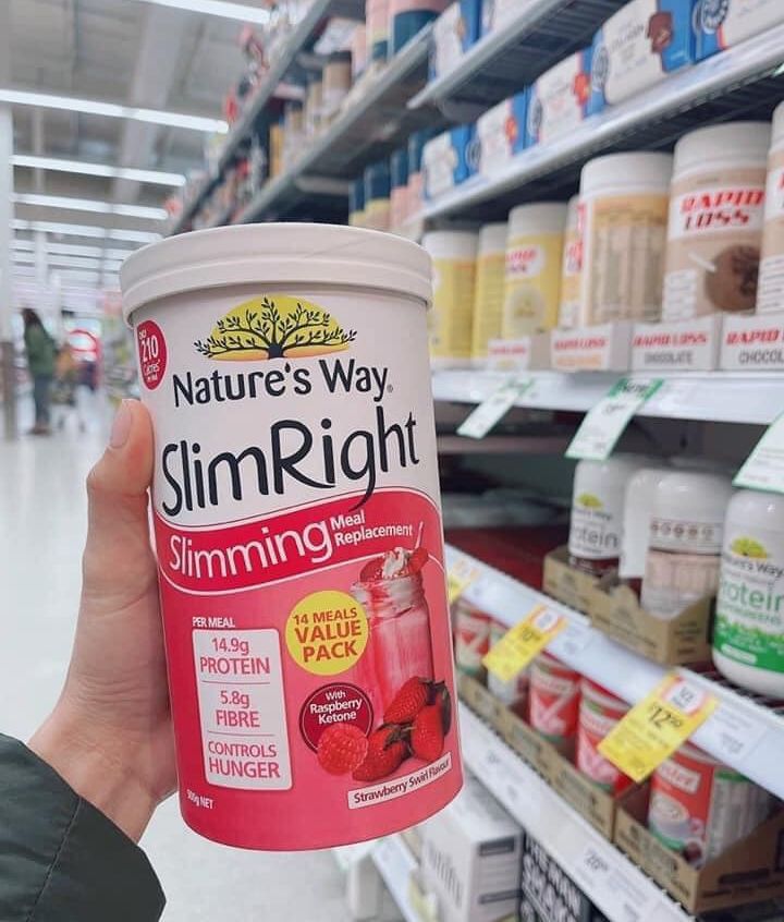 Nature's Way Slimright Slimming Meal Replacement Strawberry 500g