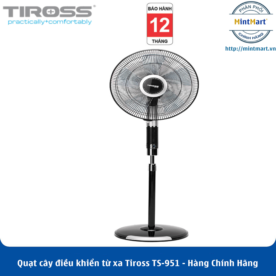 Quạt cây điều khiển từ xa tiross ts-951 - hàng chính hãng