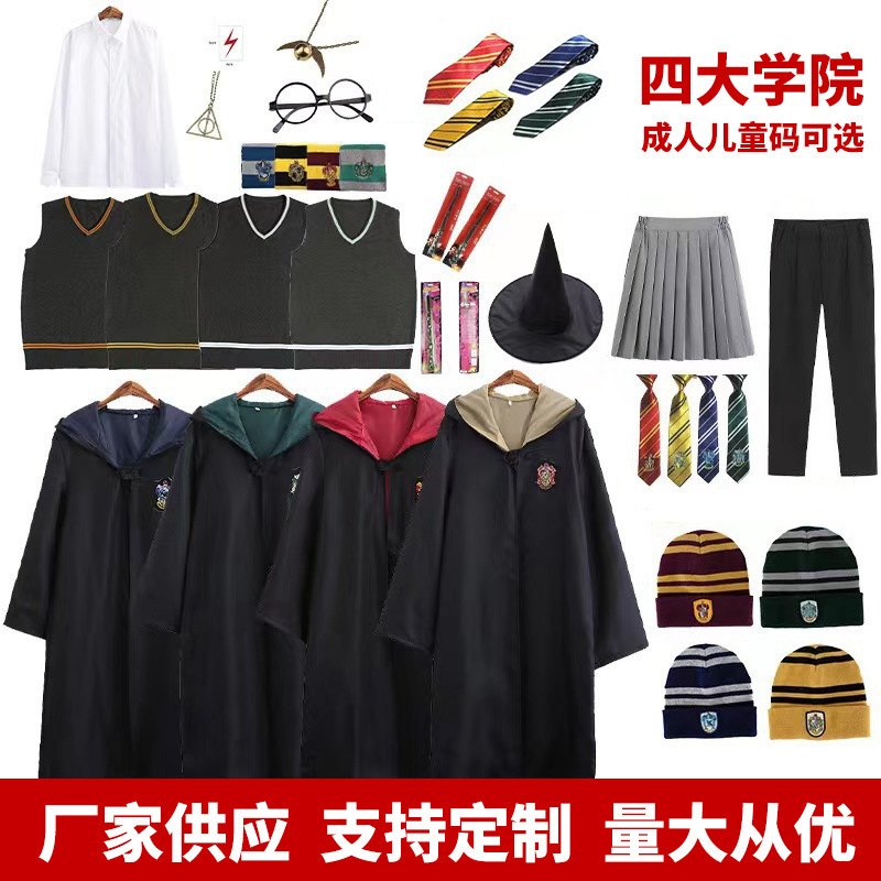 Áo Choàng Ma Thuật Harry Potter cosplay Trang Phục Áo Choàng Áo Choàng Ma Thuật Trang Phục Biểu Diễn Nhân Vật Trẻ Em Người Lớn