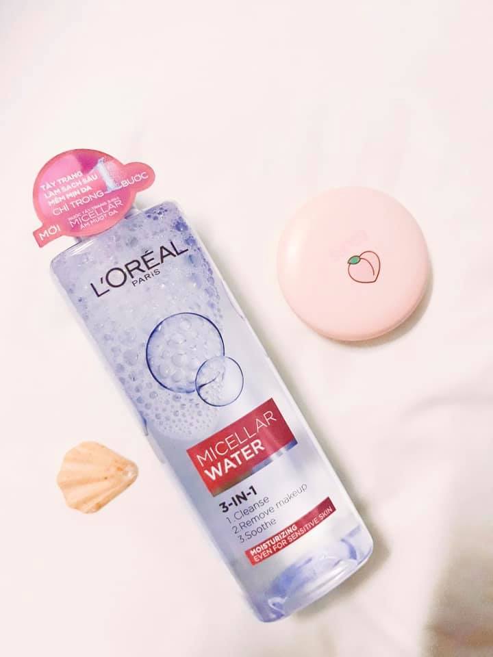 [HCM]Nước Tẩy Trang Loreal Paris 3-in-1 Dưỡng Ẩm Dành Cho Da Thường & Da Khô 400ml ( chai hồng)