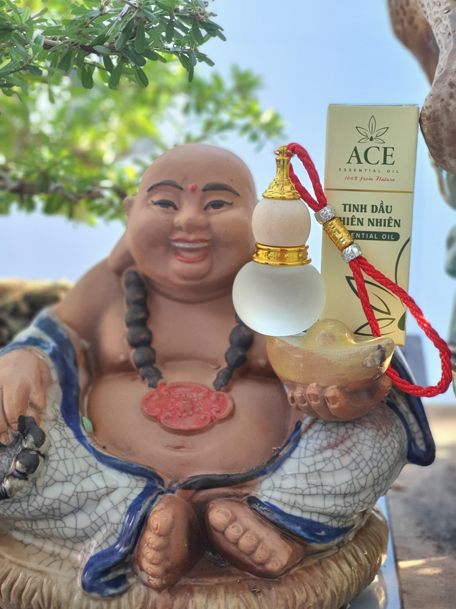 Tinh dầu xá xị thơm phòng/xe - chai hồ lô