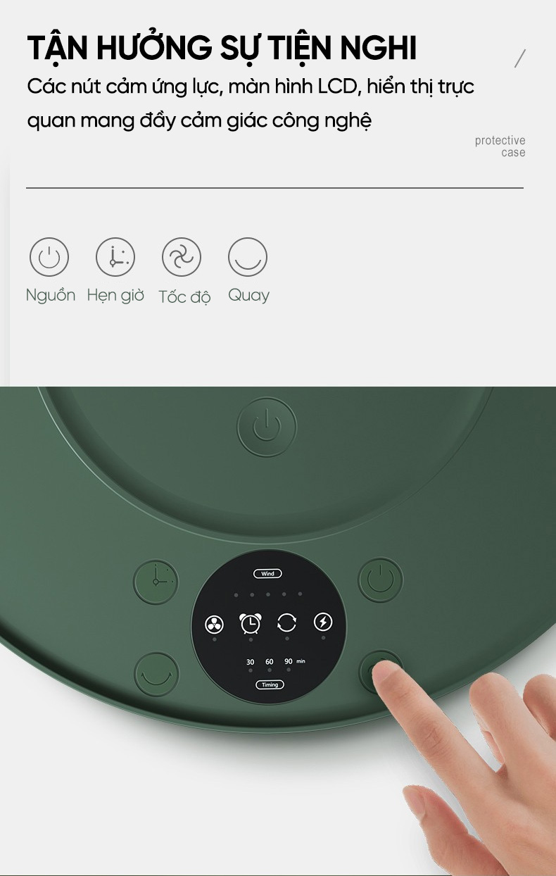 Quạt tích điện gấp Xiaomi Edon E908B