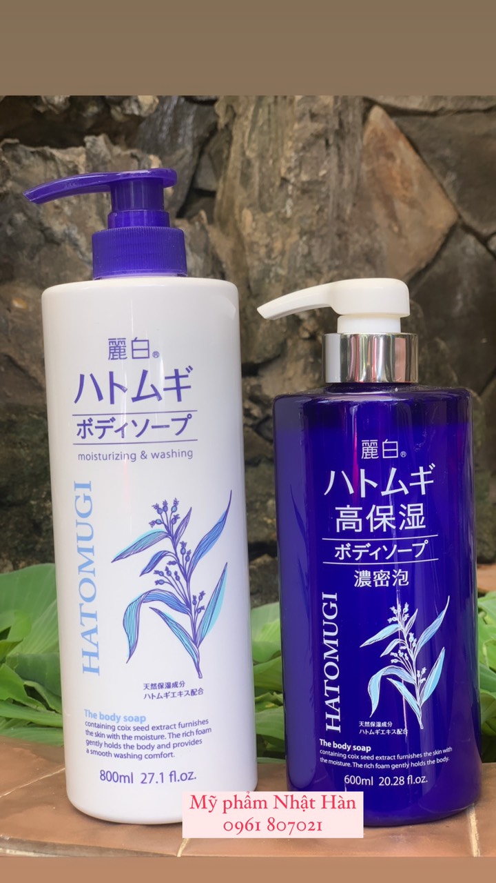 Sữa tắm hatomugi 600ml - 800ml nhật bản