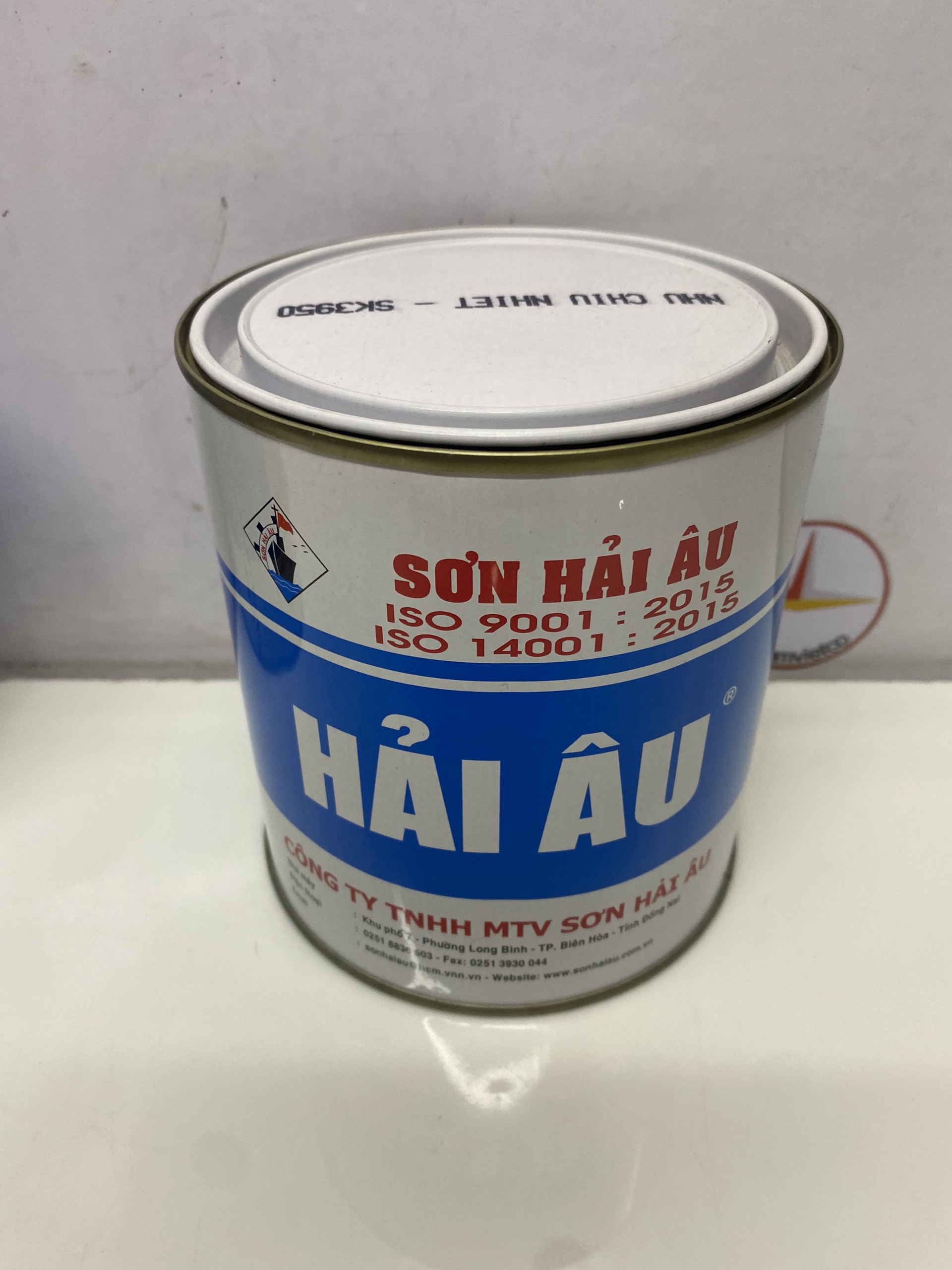 Sơn chịu nhiệt 300 độ màu bạc SK3 950 Hải Âu 1L