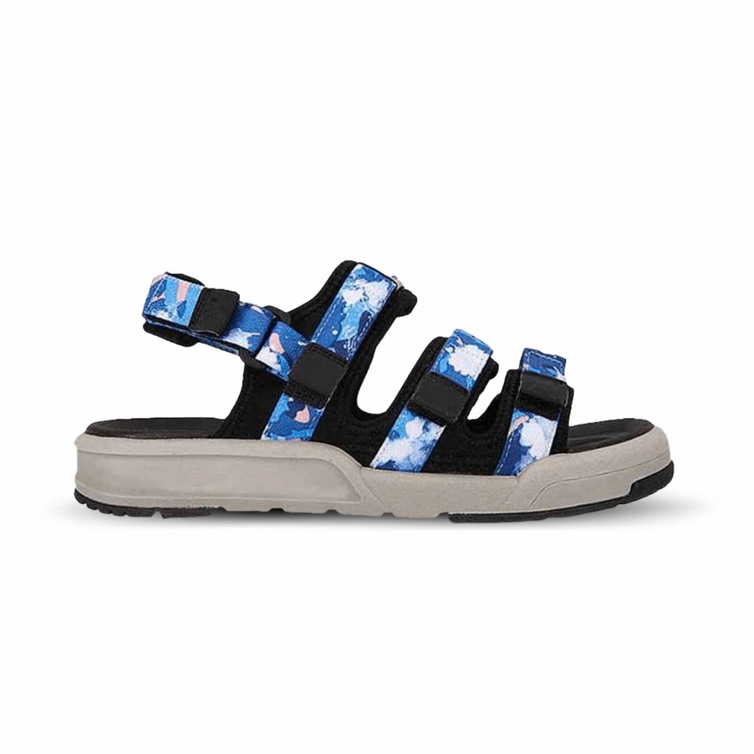 Giày sandal nam nữ 3 quai ngang Vento NV1001XD màu camo xanh dương
