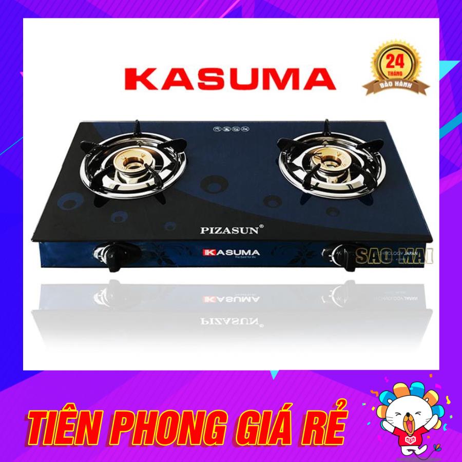 Bếp ga đôi mặt kính kasuma ks-2900 sen đồng thau siêu tiết kiệm gas