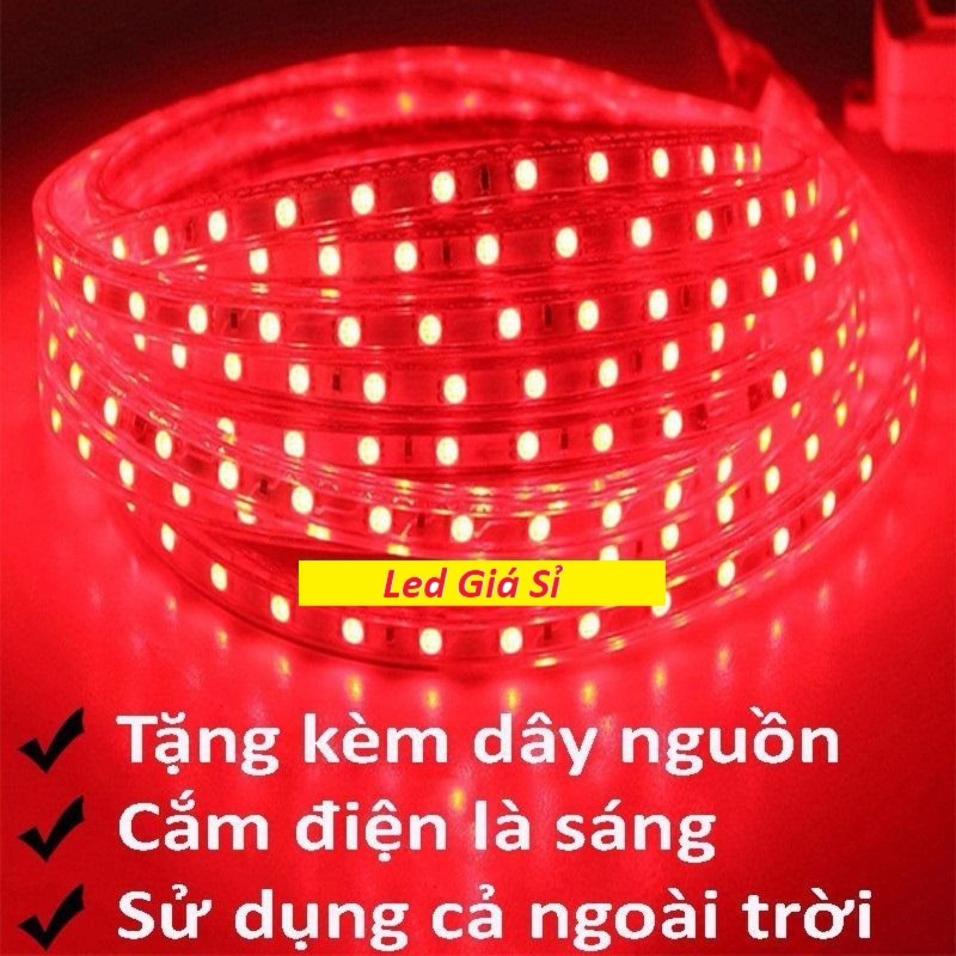 [HCM]Đèn LED dây 4040 5M ống nhựa 220v tặng kèm 1 dây nguồn tốt