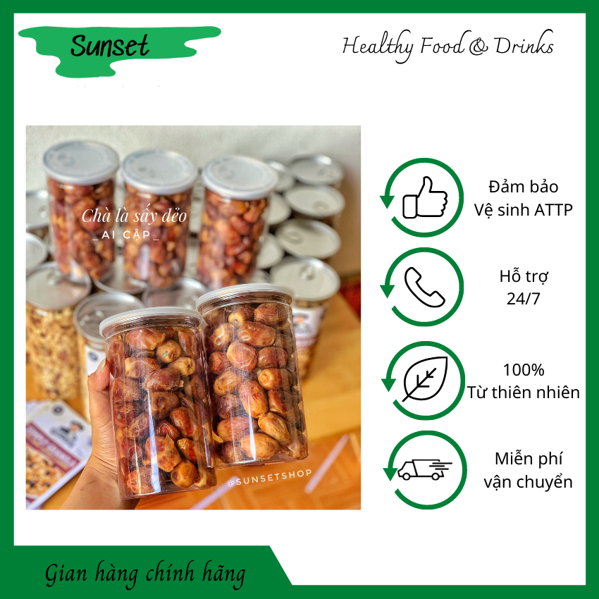 Chà là sấy dẻo ai cập hộp 500gr. chà là sấy lạnh không đường. vị ngọt dịu tự nhiên. giàu protein không phụ gia không chất bảo quản 100% tự nhiên. sunset shop