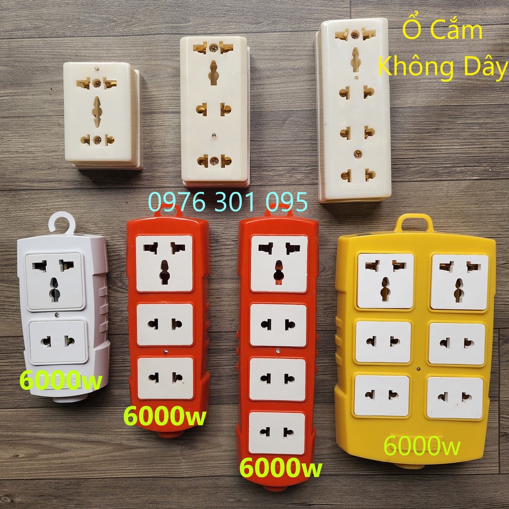 Ổ cắm điện đa năng siêu chịu tải không dây cs6000w