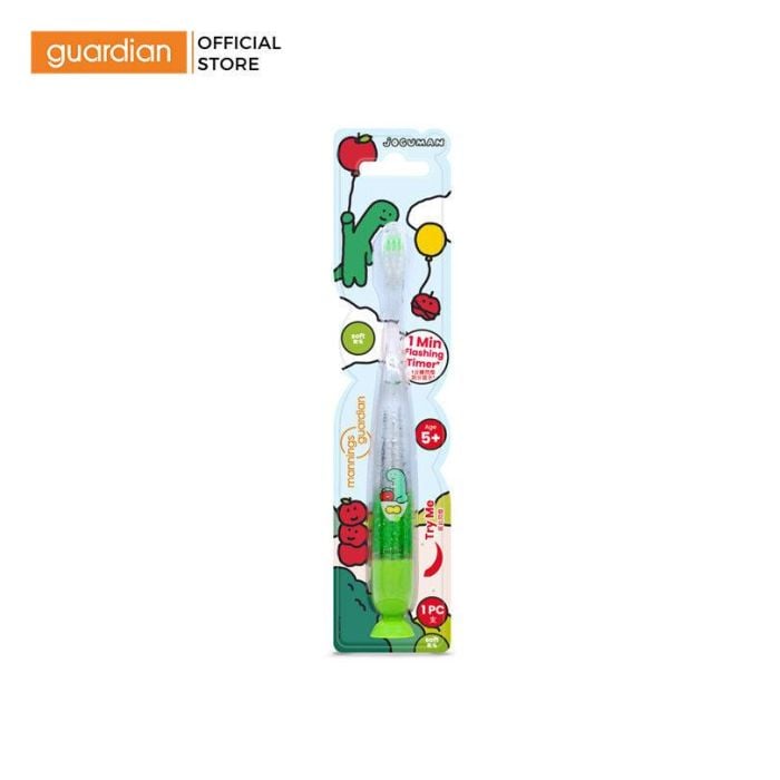 Bàn Chải Đánh Răng Hẹn Giờ Phát Sáng Dành Cho Trẻ Em Mannings Guardian Joguman Light-Up Junior Toothbrush Màu Xanh 1 Cây