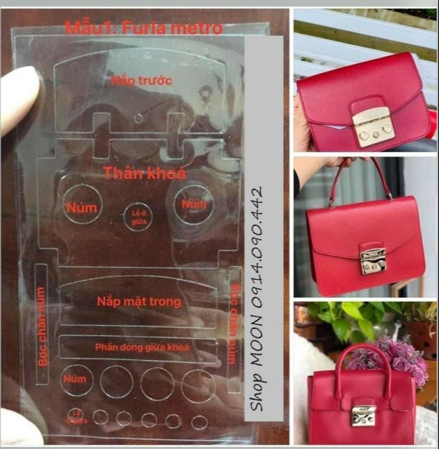 Miếng dán khóa túi Furla Metropolis