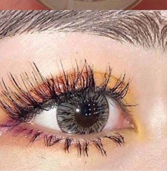 [HCM]lens - kính áp trồng xám tây sử dụng 1 năm tặng kèm khây đựng