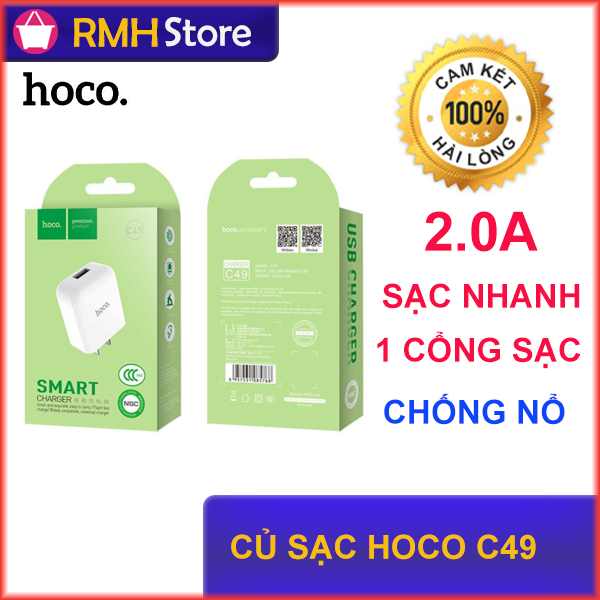 Củ sạc hoco c49 1 cổng