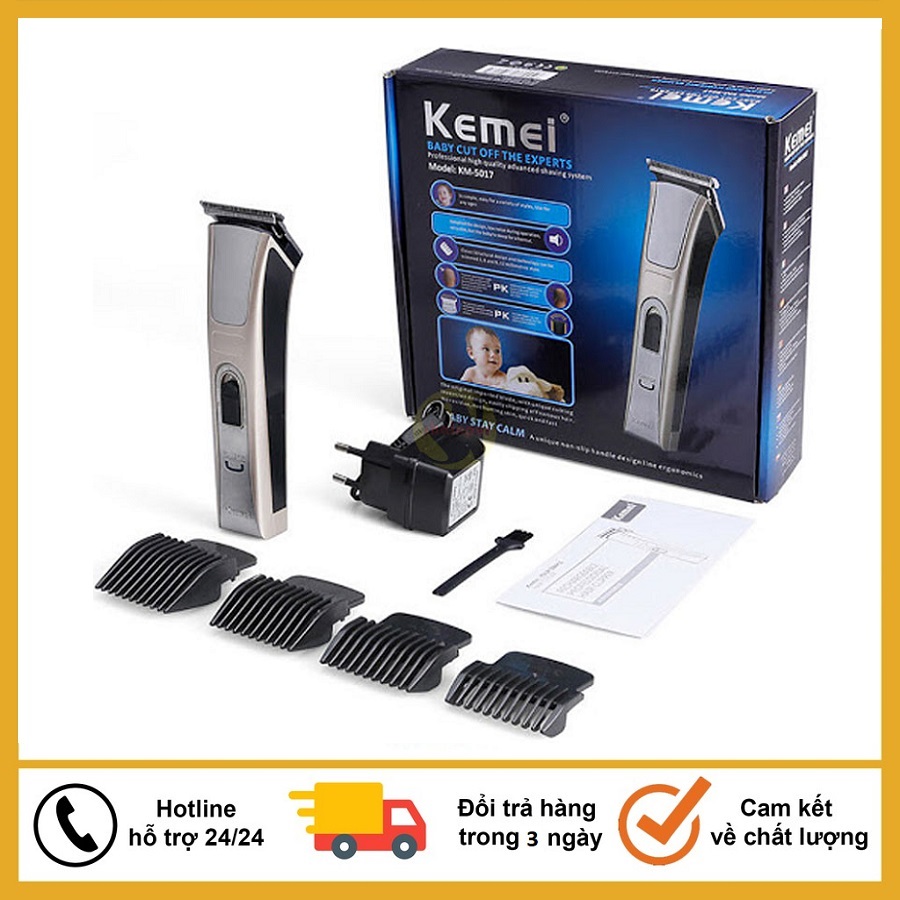 Tông đơ cắt tóc tạo kiểu Chấn viền Kemei KM-5017 tông đơ tạo kiểu tóc máy cắt tóc