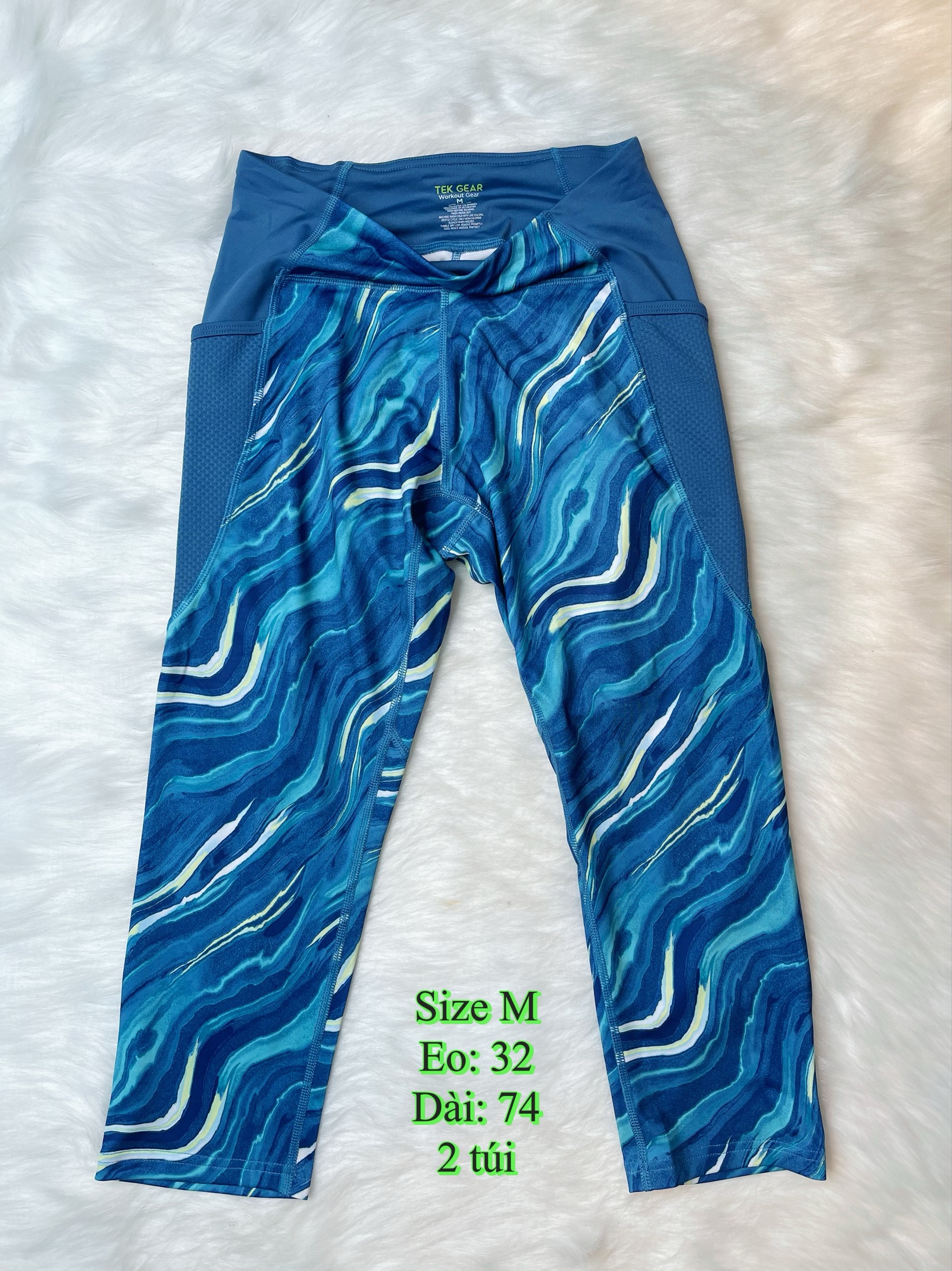 Quần tập lửng Tek gear Pocket Capri legging SIZE M