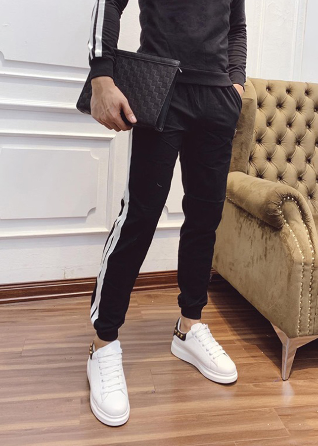 Quần thể thao nam đen ống ôm chất đẹp