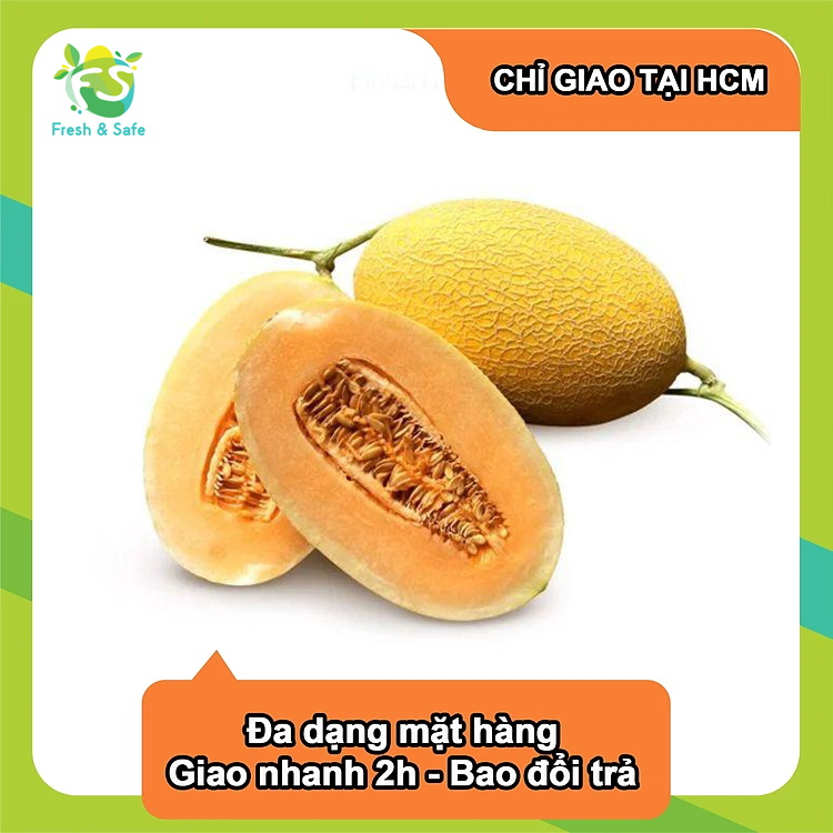 [Chỉ Giao HCM] Dưa lưới Huỳnh Long - trái 1.2kg
