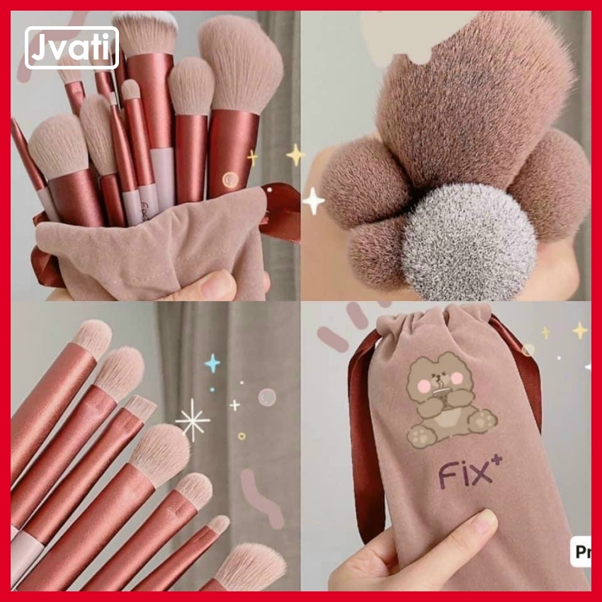 [HÀNG XỊN] Bộ Cọ 13 Cây Cọ Trang Điểm F.I.X Cực HOT - BỘ CỌ TRANG ĐIỂM FIX 13 CÂY CỰC MỊN CỰC CUTE PHÔ MAI QUE CHO CÁC NÀNG - Jvati
