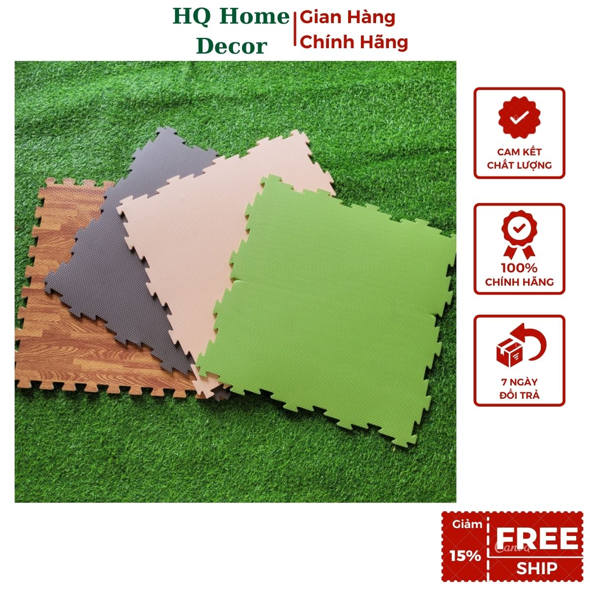 THẢM XỐP GHÉP ĐỦ LOẠI xốp vân gỗ, xốp màu 60x60cm, 30x30cm