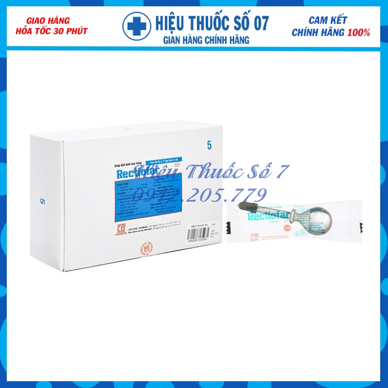 Ống bơm trực tràng rectiofar 3ml và 5ml