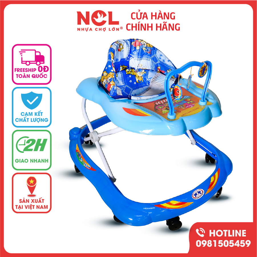 Xe Tập Đi Nhựa Chợ Lớn L3 Xe Lửa (Không nhạc) Dành Cho Bé Từ 6 - 12 Tháng - M1442A-XTĐ