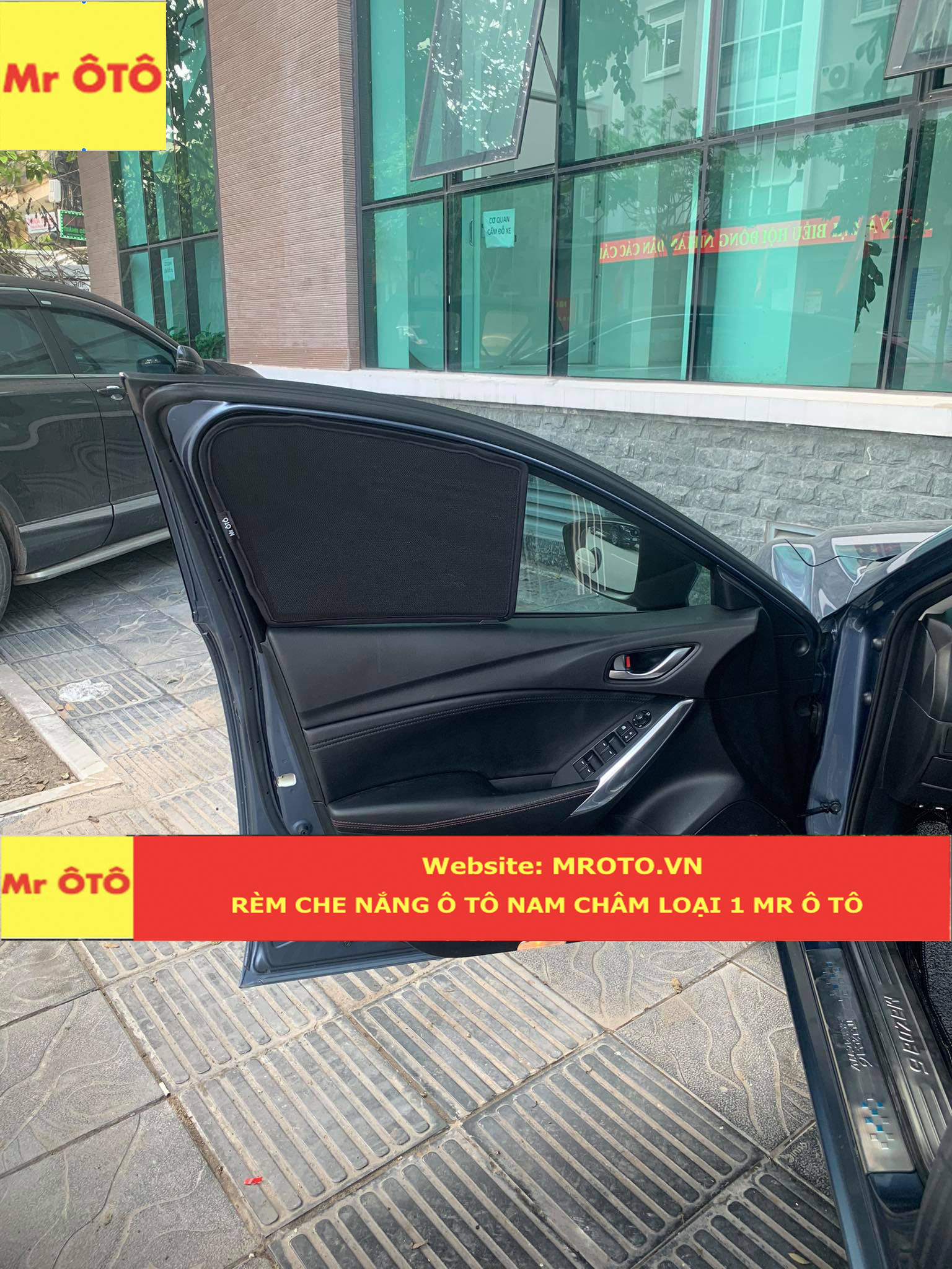 [ GIÁ XƯỞNG] RÈM CHE NẮNG NAM CHÂM CHO XE MAZDA 6  . BẢO HÀNH 2 NĂM TOÀN QUỐC