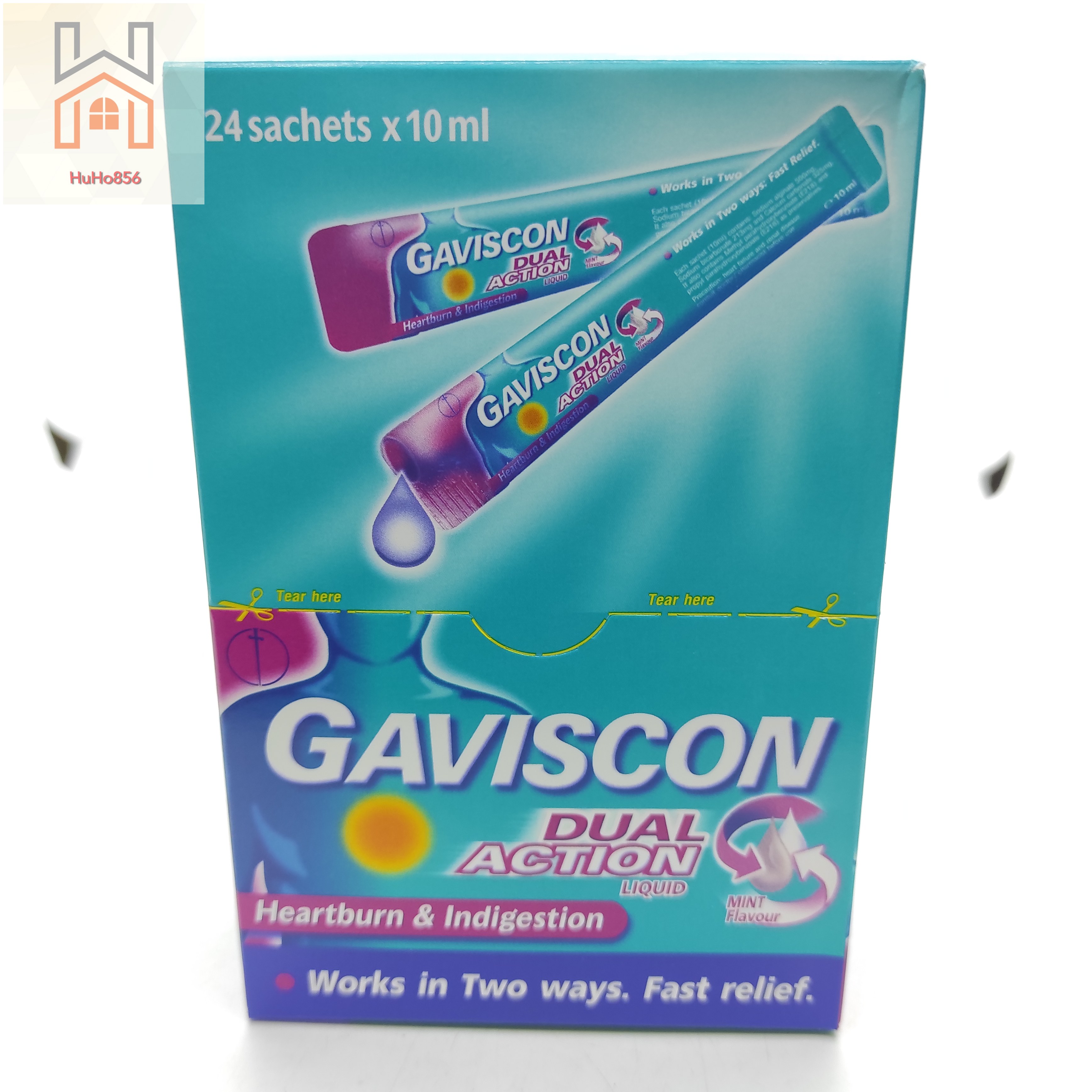 Gaviscon dual action 24 gói x 10ml