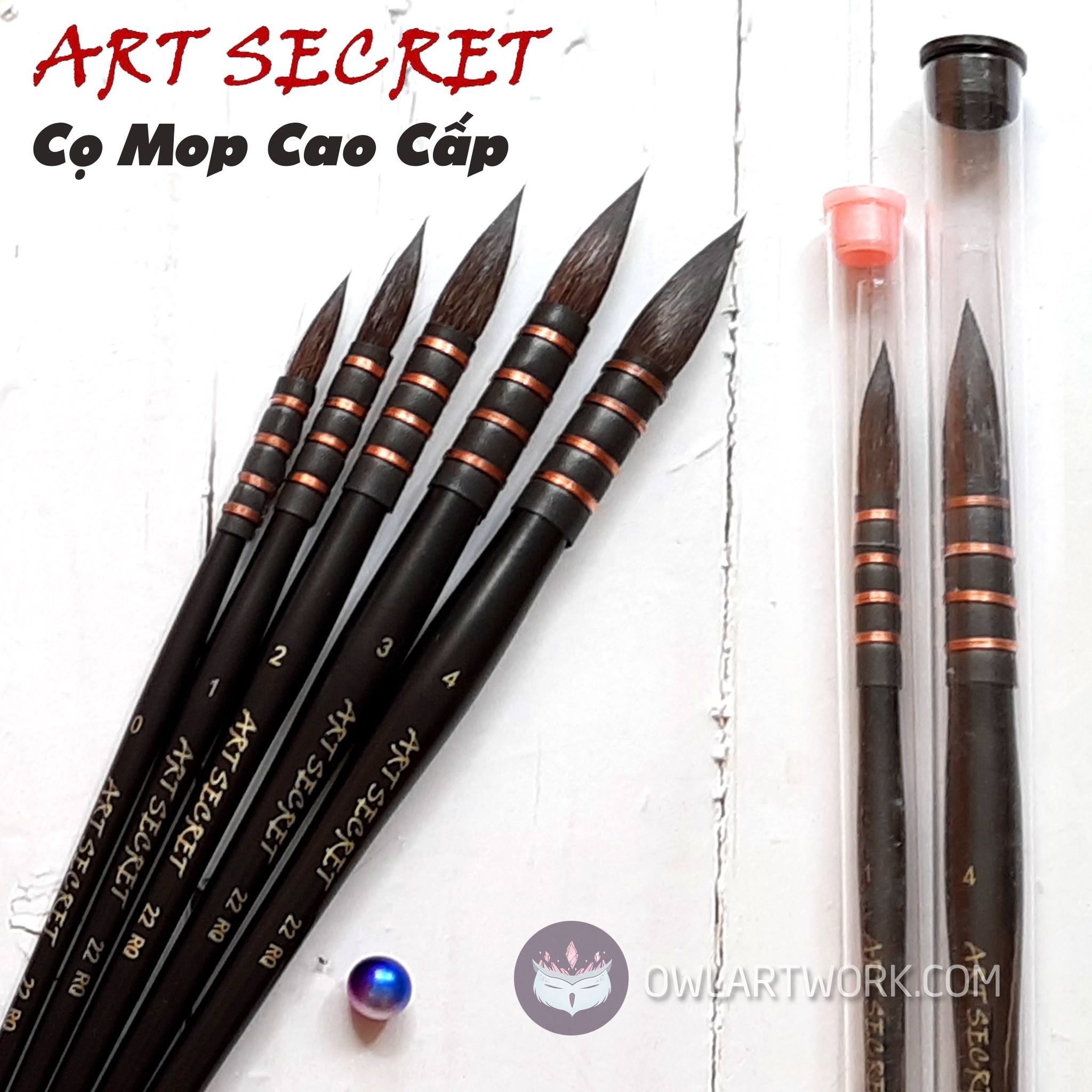 Cọ mop vẽ màu nước lông sóc art secret